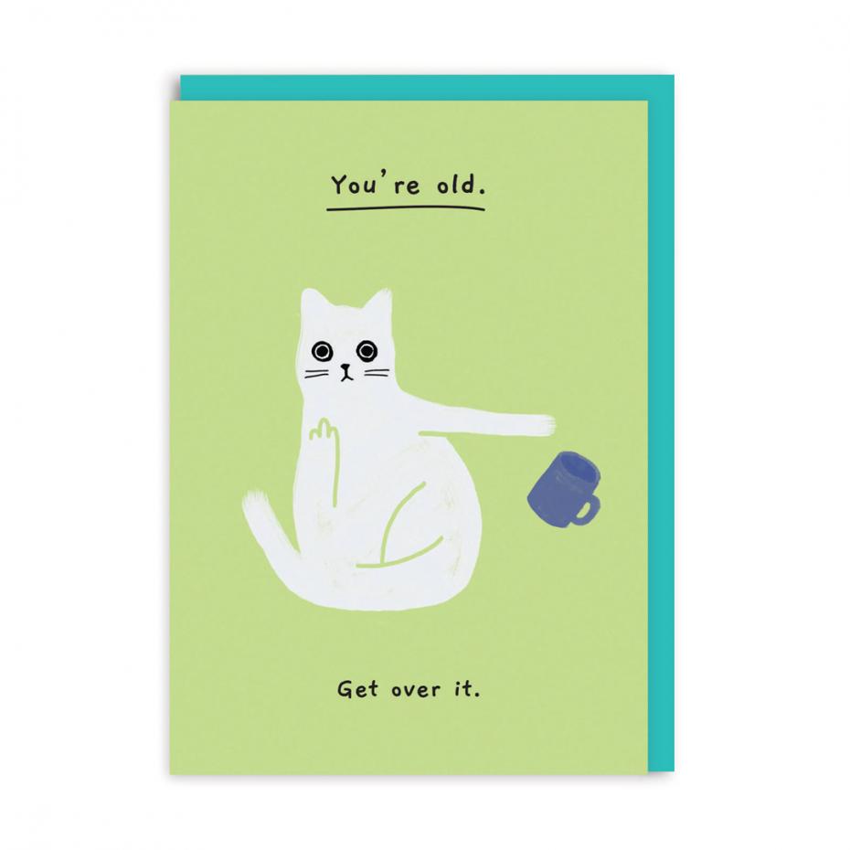Ken the Cat 'You're old' card